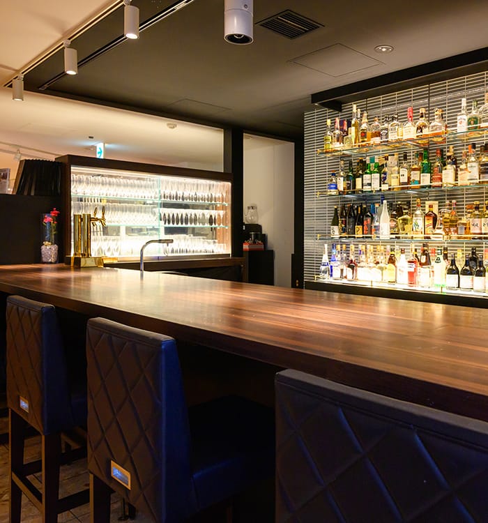 バーのカウンター